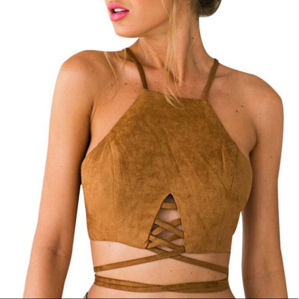For Love & Suede Crop Top